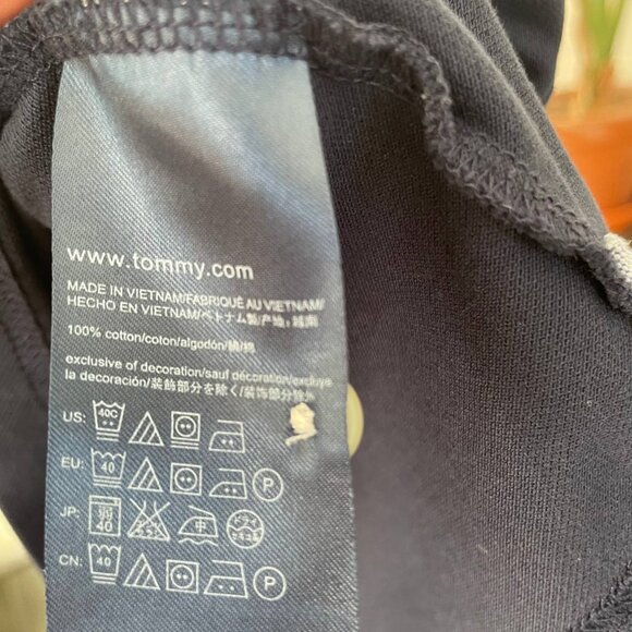 Navy Tommy Hilfiger Cotton Polo Shirt size S - Picture 5 of 5